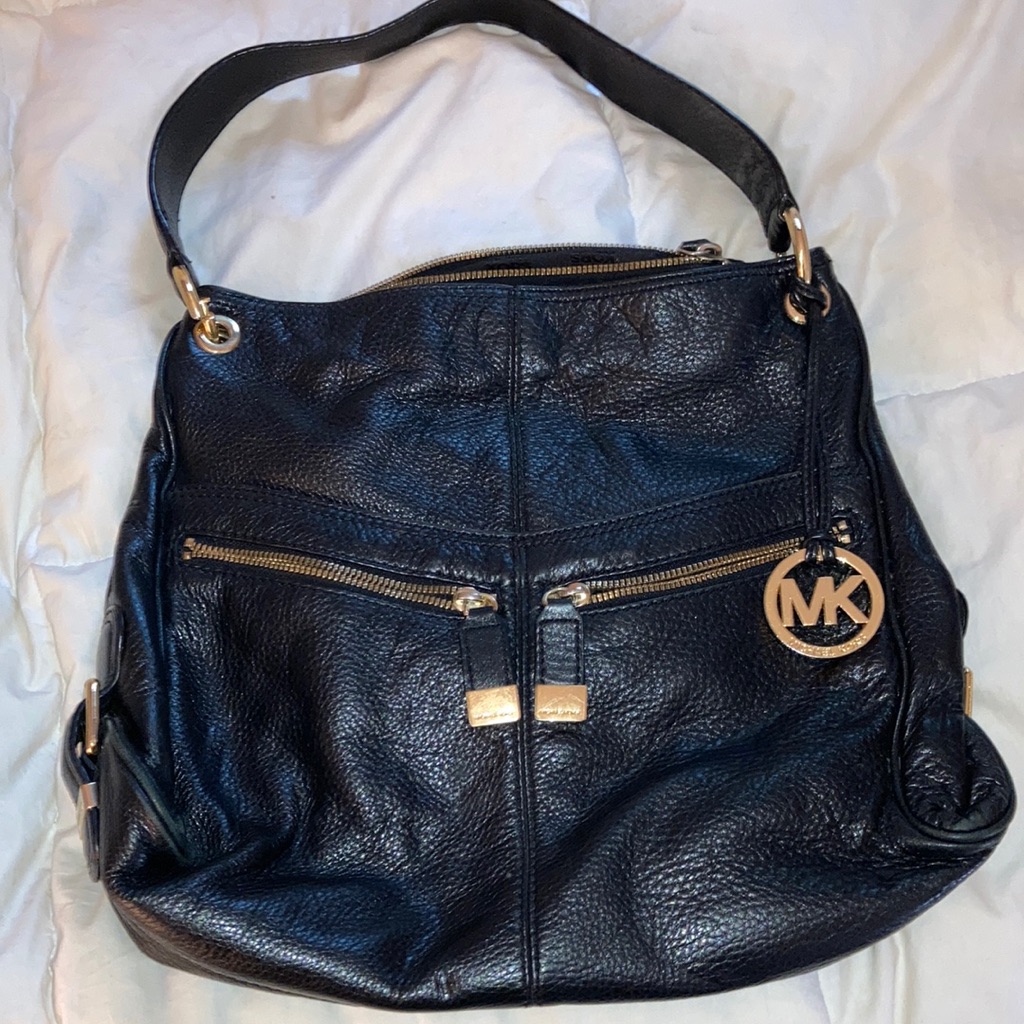 Black Leather Micheal Kors Bag